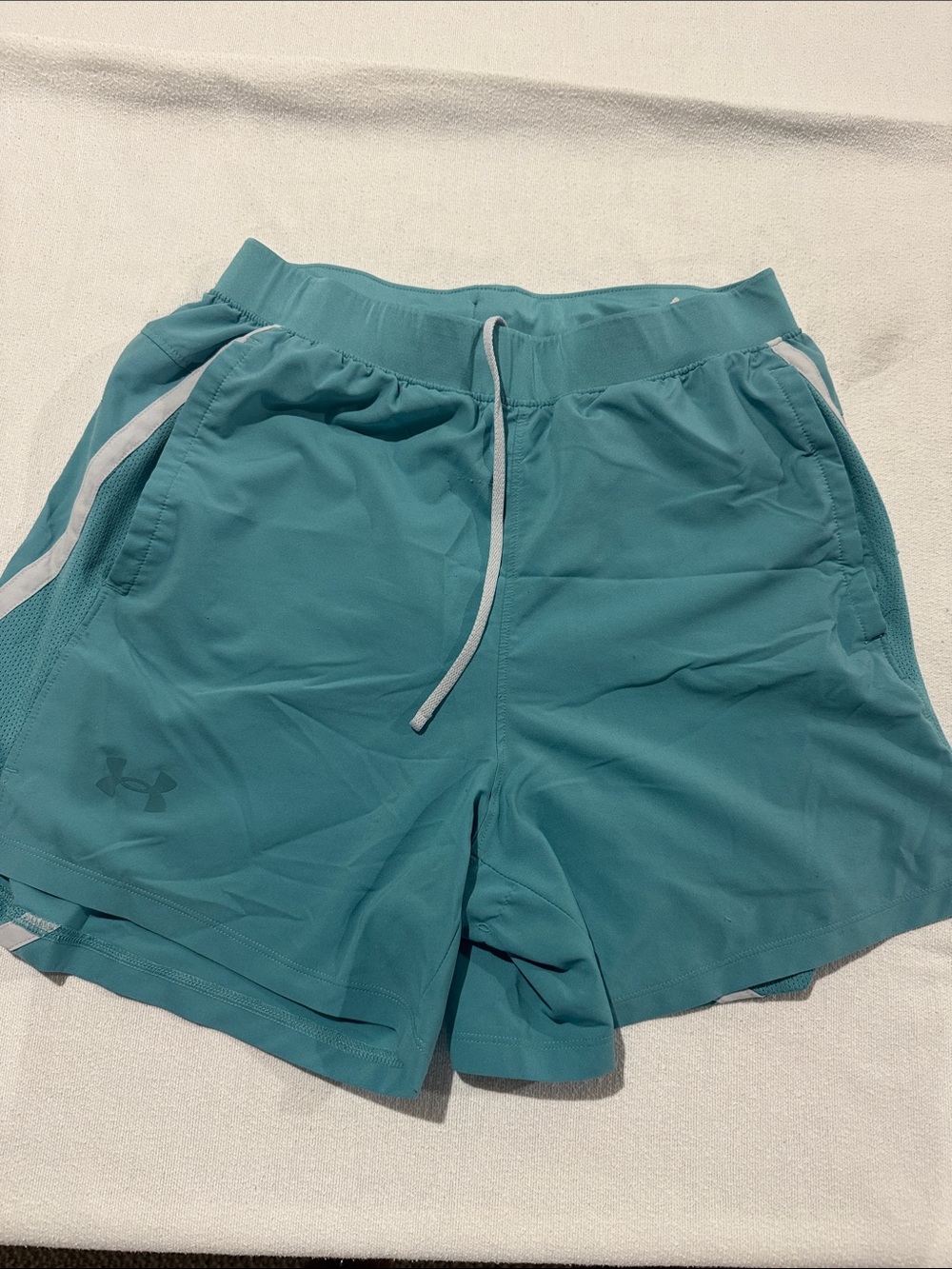 Under Armour Teal Athletic Drawstring Men's Shorts